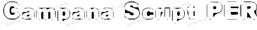 Campana Script PERSONA字体转换